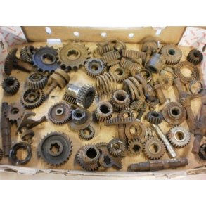 Engelske gamle mc gearhjul mm.stk