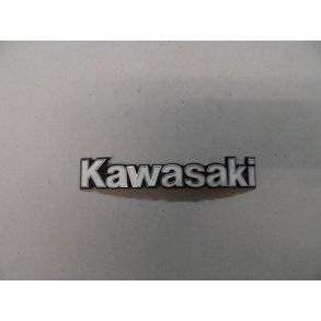 Kawasaki emblem. L-175 mm. 2 skruehuller. buet.