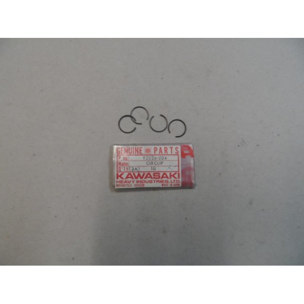 Kawasaki clips stempel pind. 92036-004. ca 18 mm