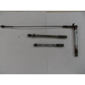 Honda CX500 bagbremseaksel og stang. stikaksler hjul.