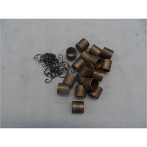 MZ krydspindsb�sninger bronze, ca. 16x16 mm og clips. stk.