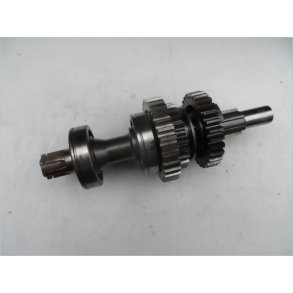 Suzuki h�jgear aksel med 2 lejer+3gearhjul L=24 cm.