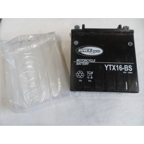 Nyt Batteri Type YTX16-BS med syre pack.
