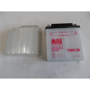 Nyt Batteri Type 12N5-3B med syre pack.