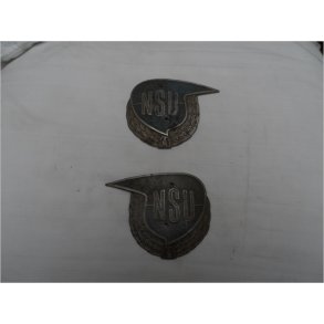 NSU Tankemblems�t brugt. metal. ca.80x80mm.