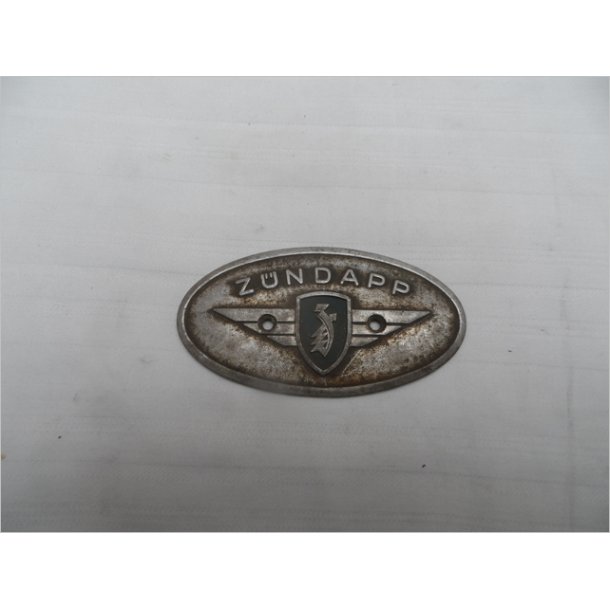 Zundapp emblem metal,(skal pudses).95 mm langt.