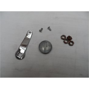 Diverse dele, krom bremsearm 7,5 cm, Alu-d�ksel,30 mm, mm stk.