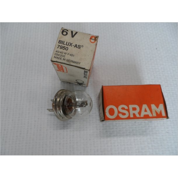 MZ ES/TS m.fl. 6V forlyspre, Osram 45/40w