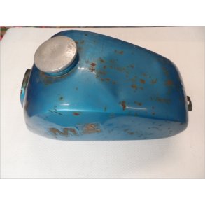 MZ ETZ150 brugt benzintank, bl� med bule ovenp�. 32-27.003