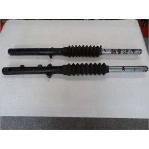 MZ ETZ150 Forgaffel bens�t med gummier. lidt rust �verst.