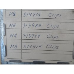 Mitsubishi clips diverse, se varenumre p de sm billeder. stk.