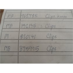 Mitsubishi clips diverse, se varenumre p de sm billeder. stk.