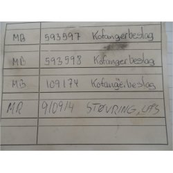 Mitsubishi clips diverse, se varenumre p de sm billeder. stk.