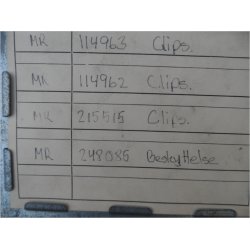 Mitsubishi clips diverse, se varenumre p de sm billeder. stk.