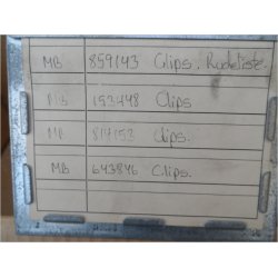 Mitsubishi clips diverse, se varenumre p de sm billeder. stk.