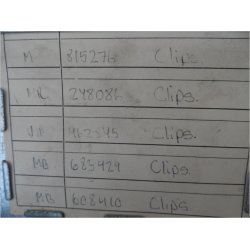 Mitsubishi clips diverse, se varenumre p de sm billeder. stk.