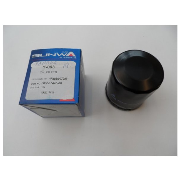 SUNWA Y-003 oliefilter. HF303. Yamaha 3FV-13440-00.