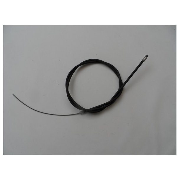 sort kabel, kuglerund nippel en ende. L=90/114