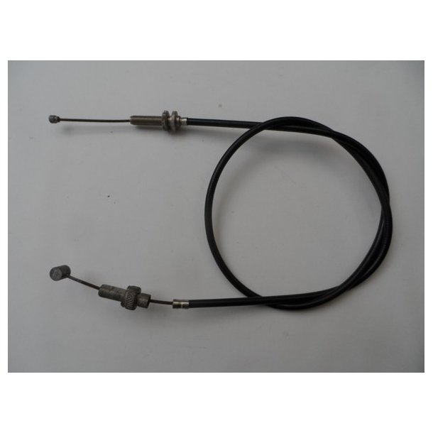 Sort kabel 2 mm.87/100 cm. med 2 nipler og 2 stilleskruer. 8og 9 mm.