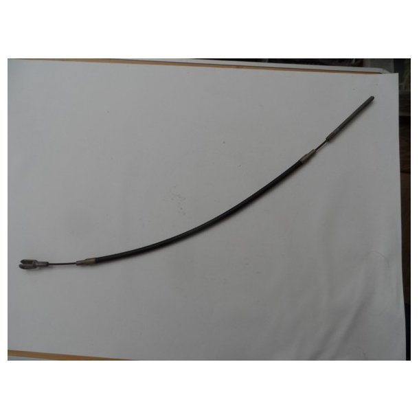 Kort kraftig kabel med stilleskrue+gaffel. L=37/56. L=incl stilleskrue og nippel.