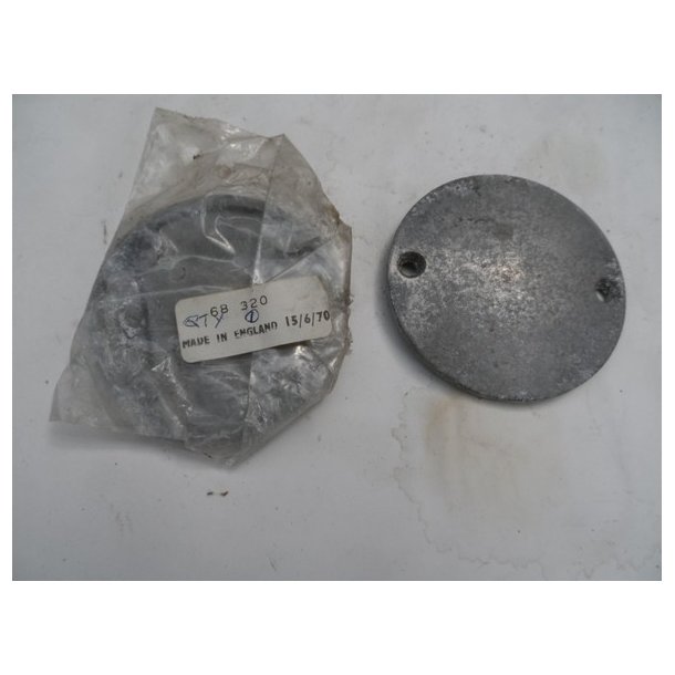BSA lille alu d�ksel med 2 huller. 75 mm. 87-320.