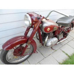BSA A7-plunger model. 1953. mrkerd.uklargjort