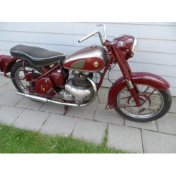 BSA A7-plunger model. 1953. mrkerd.uklargjort